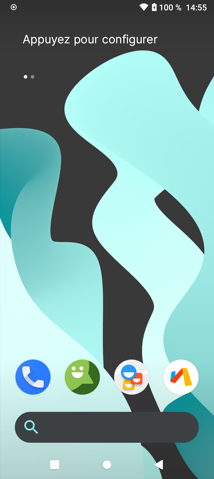 LineageOS 18.1 home screen